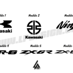 autocollant kawasaki