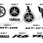 autocollant yamah