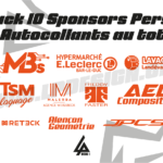 autocollants sponsors lot de 10